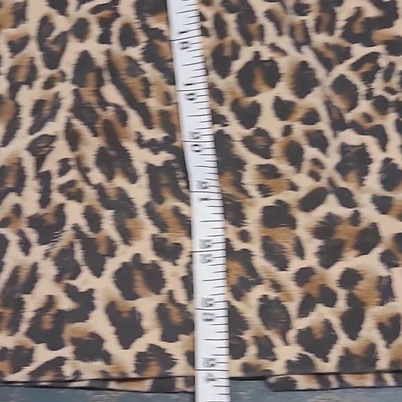 J. Crew yellow leopard pencil skirt knee-length night out Size 4 - Picture 7 of 7